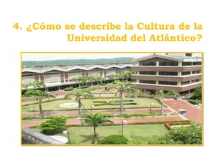 4. ¿Cómo se describe la Cultura de la
         Universidad del Atlántico?
 