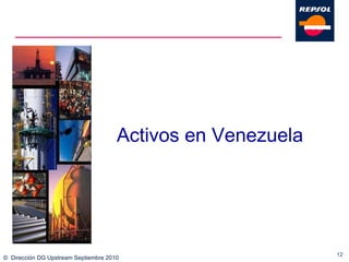 ©  Dirección DG Upstream Septiembre 2010 Activos en Venezuela 
