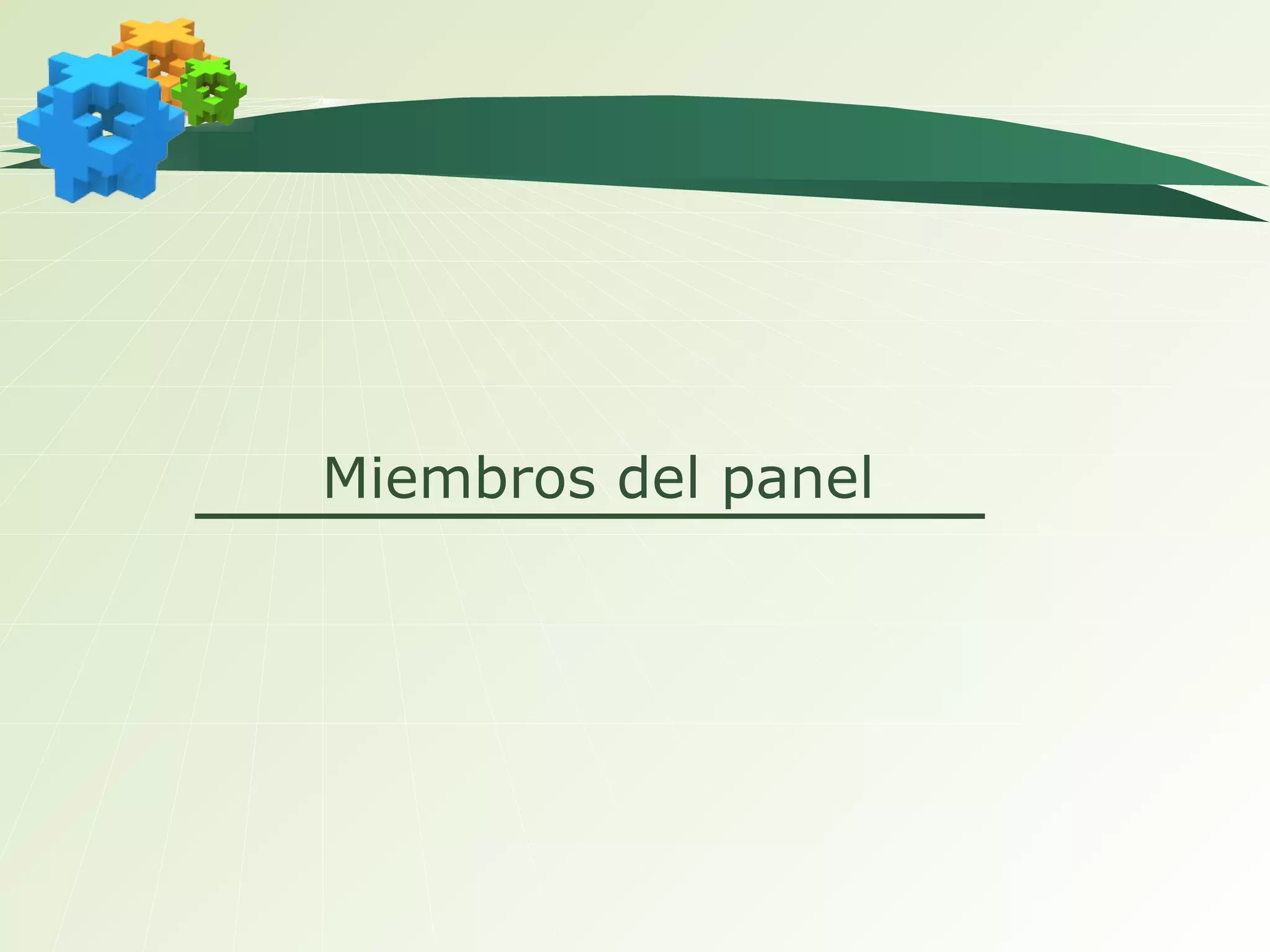 Miembros del panel 