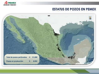 Total de pozos perforados



31,090

Pozos en producción



8,952

 