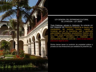 Alcances para una Propuesta de un Plan de Gestión en la Zona Monumental de Chiclayo 