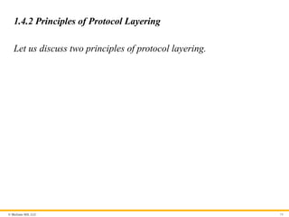 © McGraw Hill, LLC
1.4.2 Principles of Protocol Layering
Let us discuss two principles of protocol layering.
54
 
