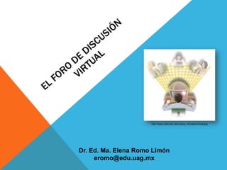 http://www.idea.edu.pe/cursos_virtuales/virtual.jpg




Dr. Ed. Ma. Elena Romo Limón
     eromo@edu.uag.mx
 