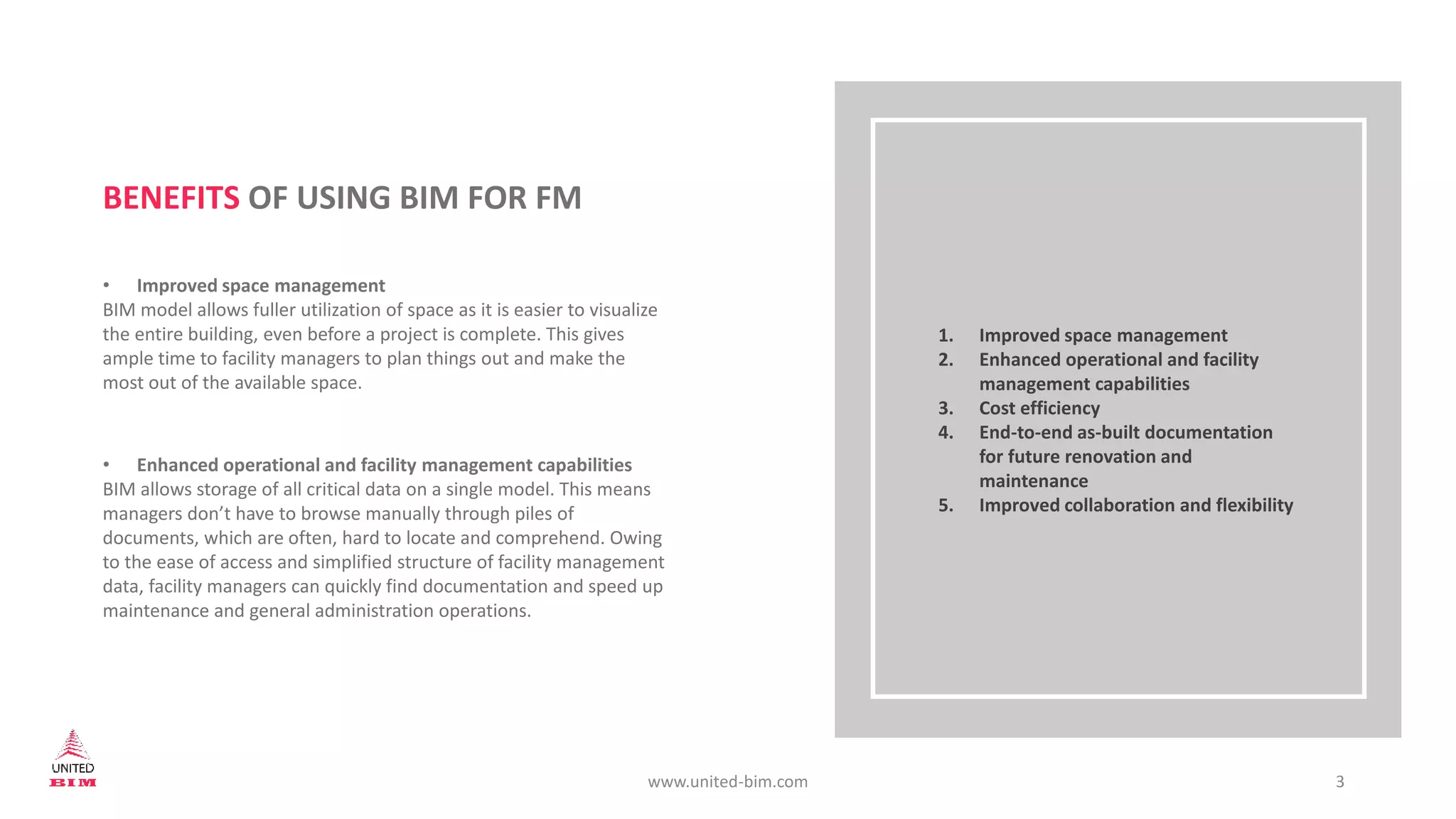 How BIM is Facilitating Facility Management Process | PPTX