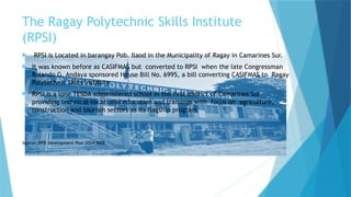 Rpsi Ragay FOR PRESENTATION TO MUNISIPYO for career | PPTX