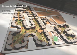 Residential Neighbourhood
Area : 60 feddan
Location : Wadi Hof, Helwan
Softwares Used : AutoCad, Photoshop
 