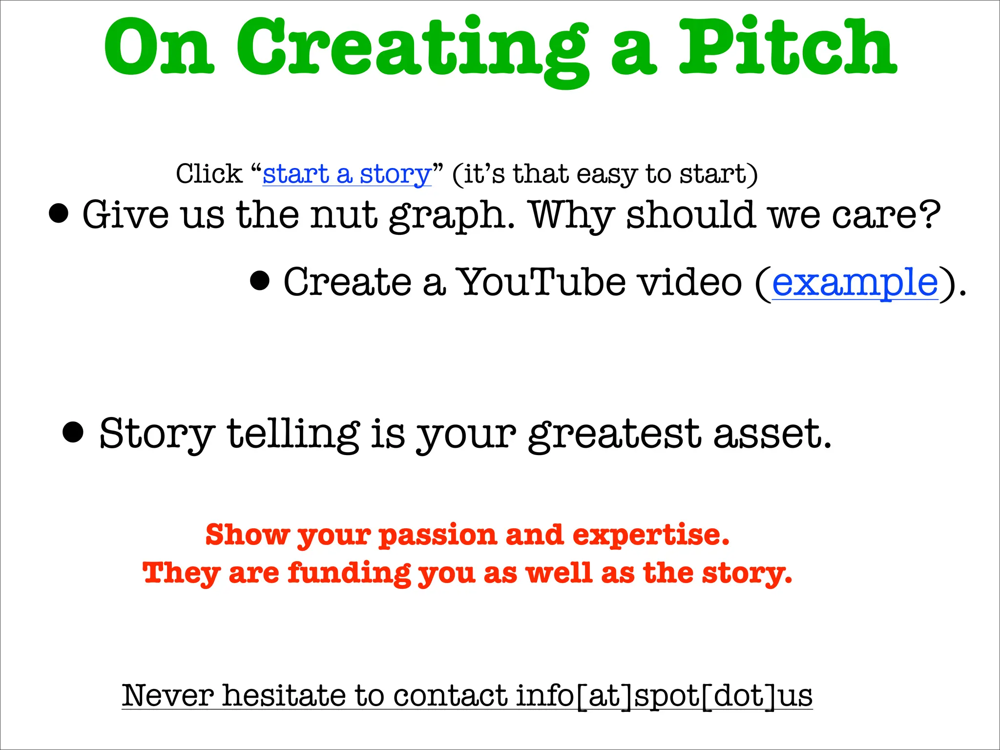 Spot.Us - for reporters