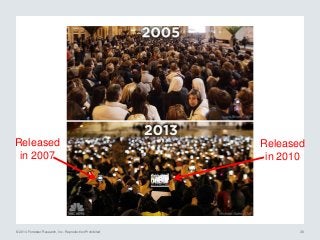 © 2014 Forrester Research, Inc. Reproduction Prohibited 38
Released
in 2007
Released
in 2010
 