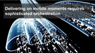 Delivering on mobile moments requires
sophisticated orchestration
 