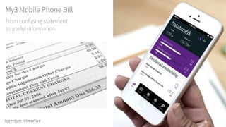 My3 Mobile Phone Bill
From confusing statement
to useful information.
 