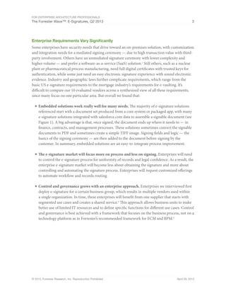 Electronic Signature markets and vendors_Forrester Wave_Q2_2013 | PDF