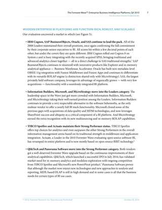 Forrester - Business Intelligence | PDF