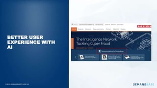 © 2019 DEMANDBASE｜SLIDE 45
BETTER USER
EXPERIENCE WITH
AI
 