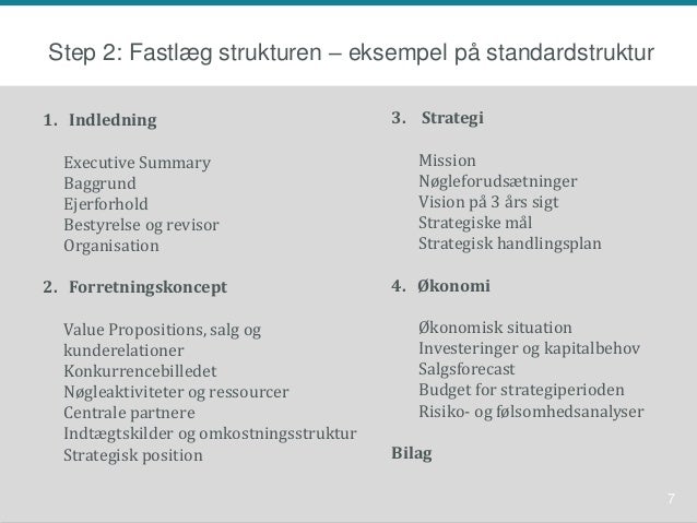 forretningsplan