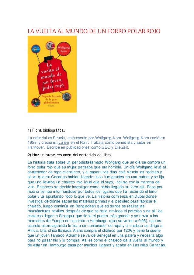 La Vuelta Al Mundo De Un Forro Polar Rojo Pdf Forro polar rojo