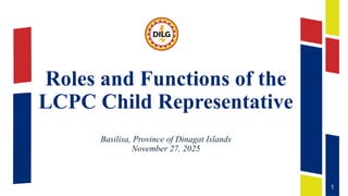 For RP_Children's Congress Roles and responsibilities | PPTX