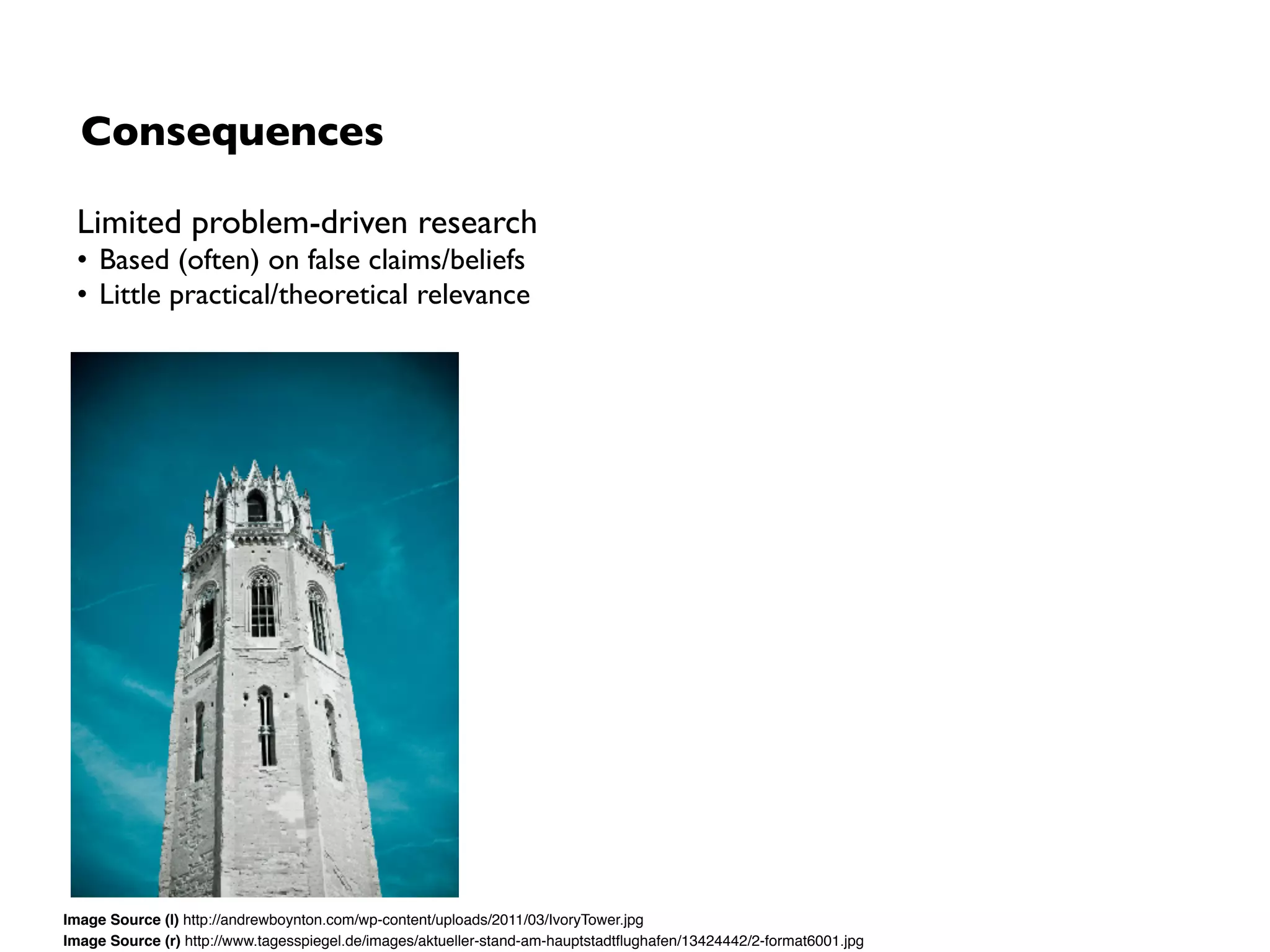 The ultimate goal of empirical Software Engineering processes is theory
building and evaluation to strengthen and advance our body of knowledge.
But how?
 
