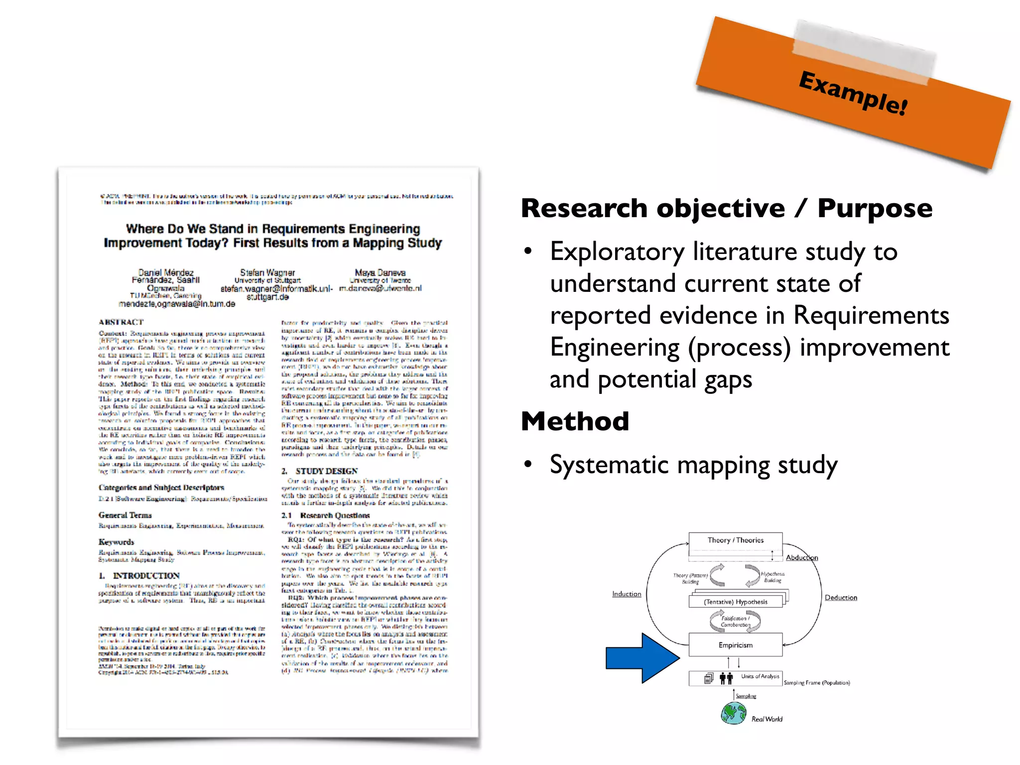 There is no universal silver-bullet*
* Reminder: No universal way of scientiﬁc working.
 