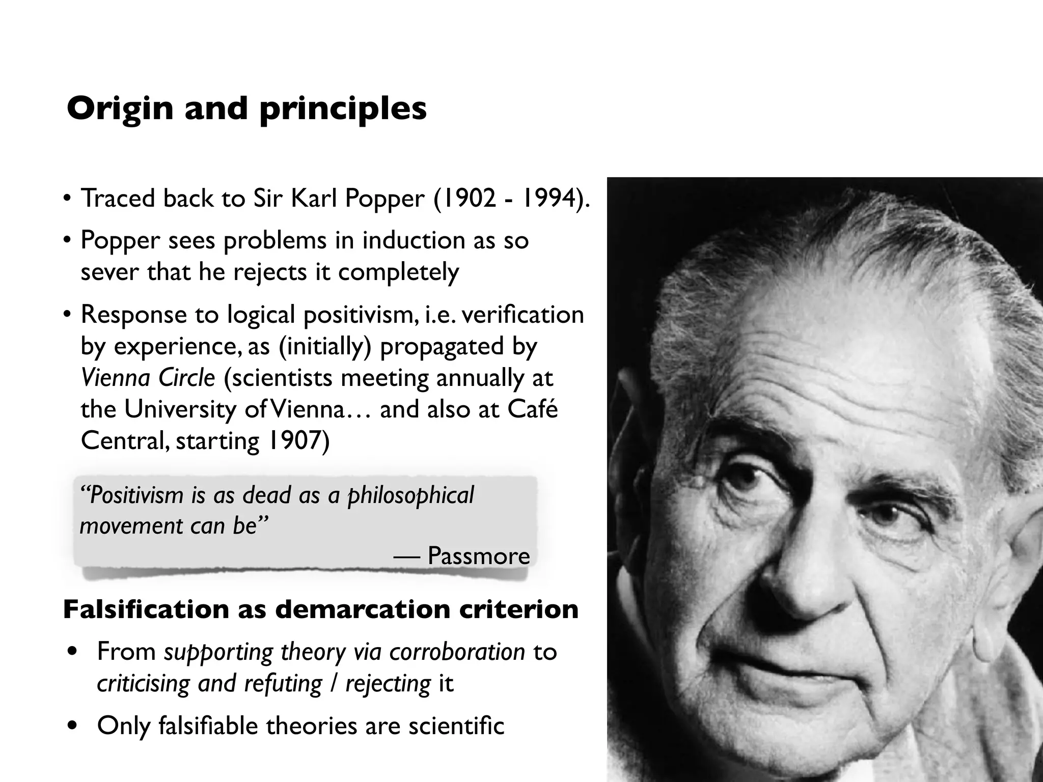 Scope
Knowledge growth through falsiﬁcation.
 