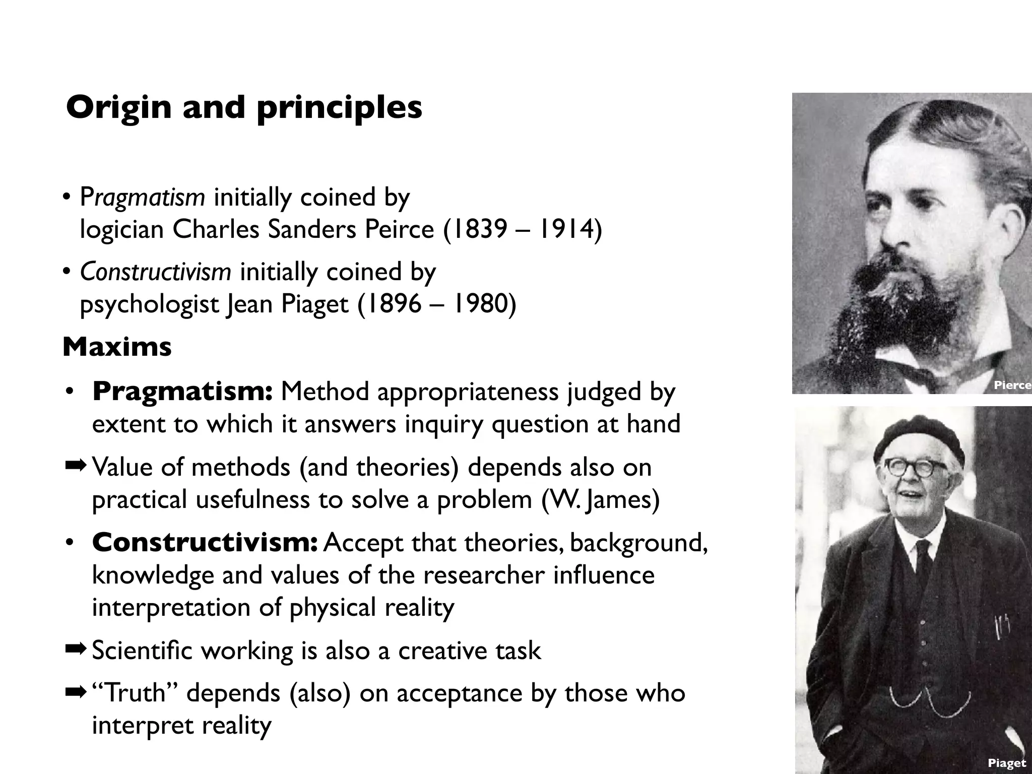 Scope
Knowledge growth comes in an iterative, step-wise manner* where researchers also
may (or must) leave the realms of logic and apply creative reasoning.
 