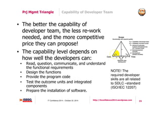 Capability Triangle Forselius - New look at project management triangle | PDF