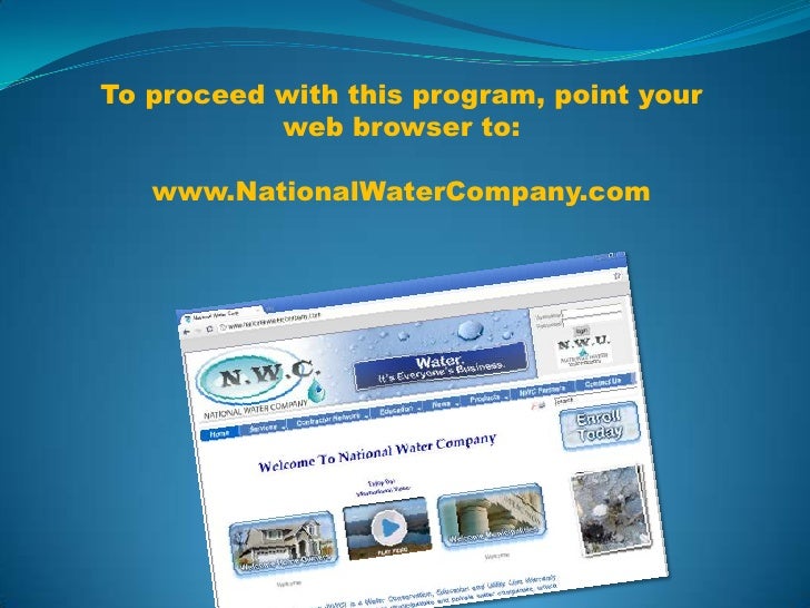 National Water Company program