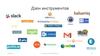 Дзен инструментов
9/02/2017 I.Yamshanov, Ascendix @ BAQ, Lviv 20
 