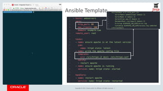 Copyright	©	2017, Oracle	and/or	its	affiliates.	All	rights	reserved.		|
Ansible Template
 