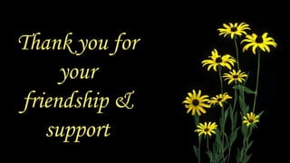 Thank you for your friendship & support 