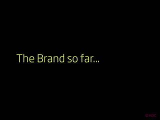 The Brand so far...
 