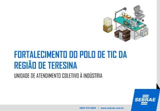 FORTALECIMENTO DO POLO DE TIC DA
REGIÃO DE TERESINA
UNIDADE DE ATENDIMENTO COLETIVO À INDÚSTRIA




                               0800 570 0800 / www.sebrae.com.br
 
