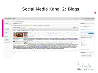 Social Media Kanal 2: Blogs
Social Media Kanal 2: Blogs
 