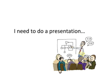 I need to do a presentation… 