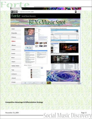 Competitive Advantage & Differentiation Strategy




November 19, 2009                                  Page 11
 