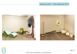 pag. 15
Edizione 2017 C Foto GIU/LUG 2017
STRICTLY PRIVATE & CONFIDENTIAL C NOT FOR DISTRIBUTION
 