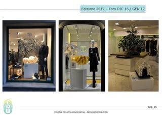 pag. 16
Edizione 2017 C Foto DIC 16 / GEN 17
STRICTLY PRIVATE & CONFIDENTIAL C NOT FOR DISTRIBUTION
 