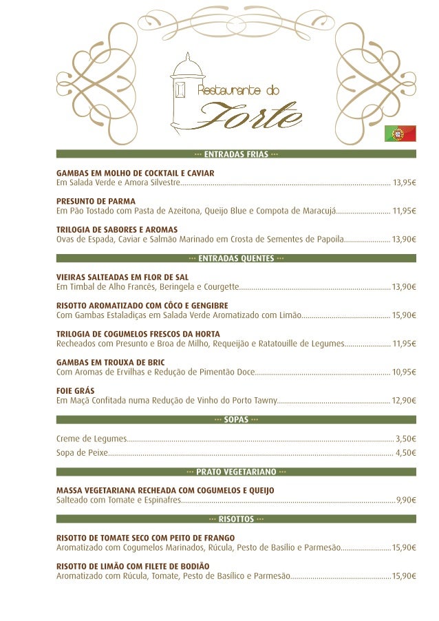 Portugalos Restaurant Menu Portugalos Restaurant Menu