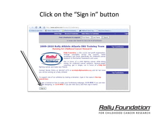 Click on the “Sign in” button 