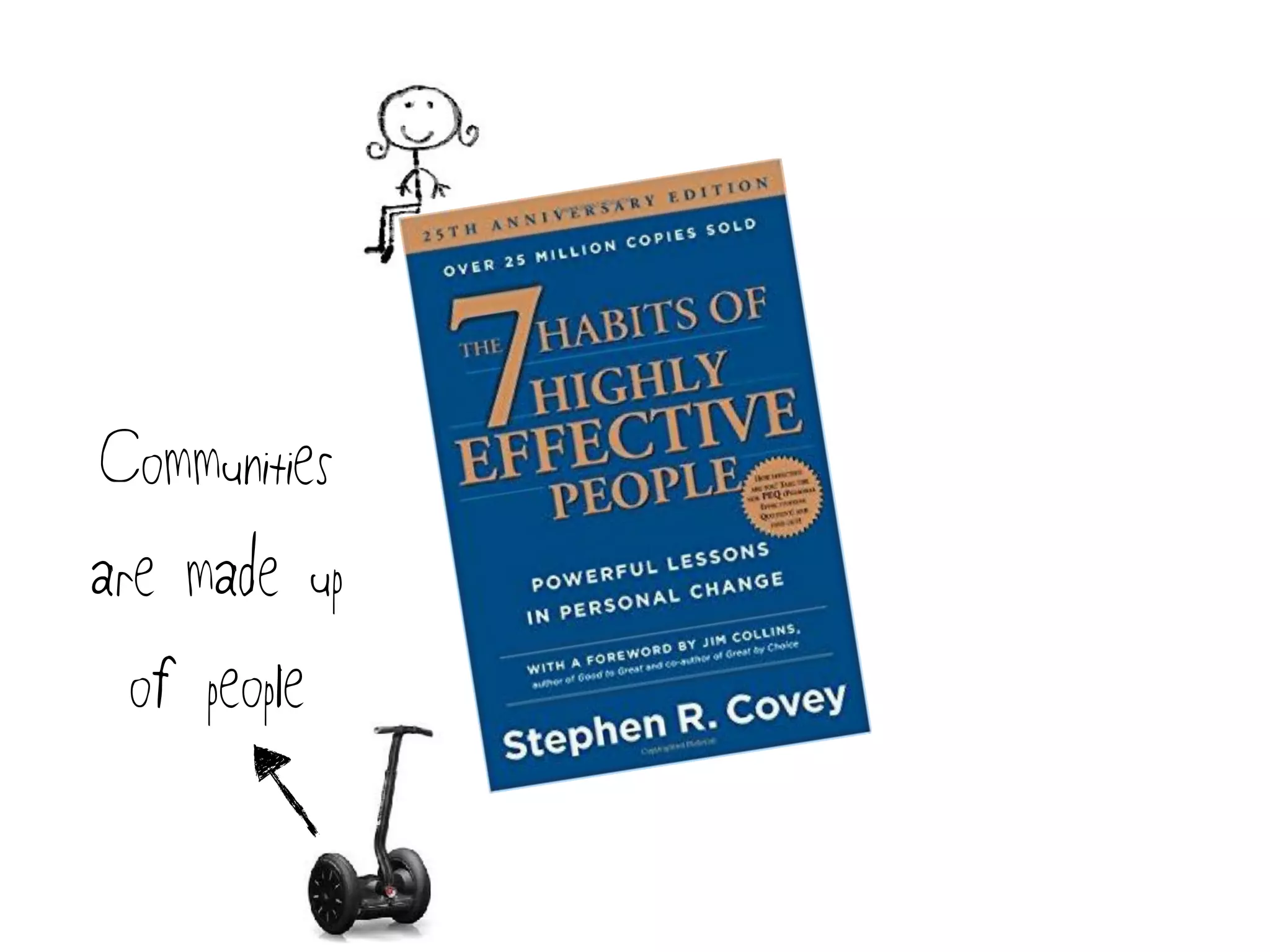 Communities
are made up
of people
 