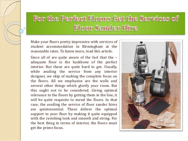 For The Perfect Floors Get The Services Of Floor Sander Hire