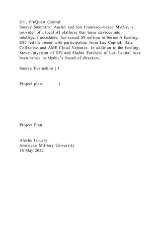 For the week 7 Final Project you will create a presentation (CO8) | PDF