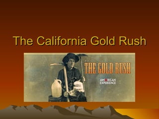 The California Gold Rush
 