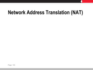 Network Address Translation (NAT)
Page: 154
 
