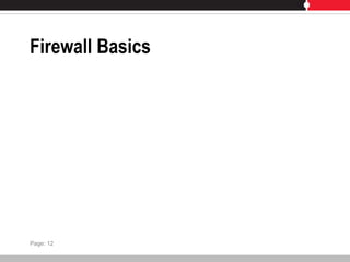 Firewall Basics
Page: 12
 