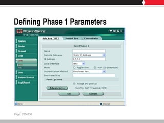 Defining Phase 1 Parameters
Page: 235-236
 