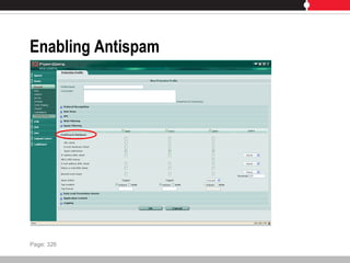 Enabling Antispam
Page: 326
 