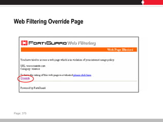 Web Filtering Override Page
Page: 375
 