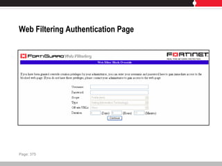 Web Filtering Authentication Page
Page: 375
 
