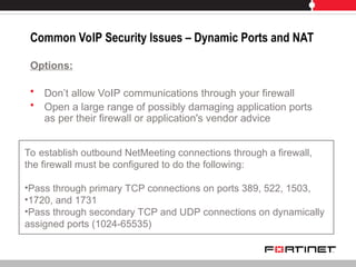 FortiGate VoIP Solutions v.0.5.ppt fortinet tech presentation | PPT