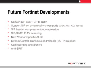 FortiGate VoIP Solutions v.0.5.ppt fortinet tech presentation | PPT